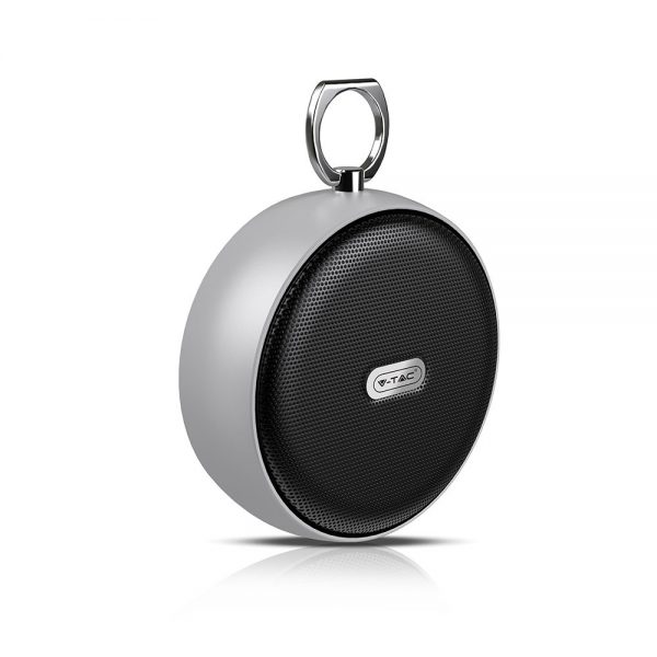 Round portable bluetooth speaker